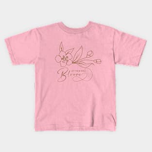 Let Your Soul Bloom Kids T-Shirt